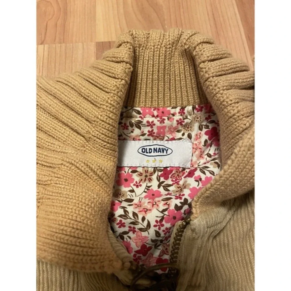 Old Navy Tan Corduroy‎ Jacket Girls Size Small Spring Coat Cute Boho